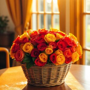 Festive Floral Basket